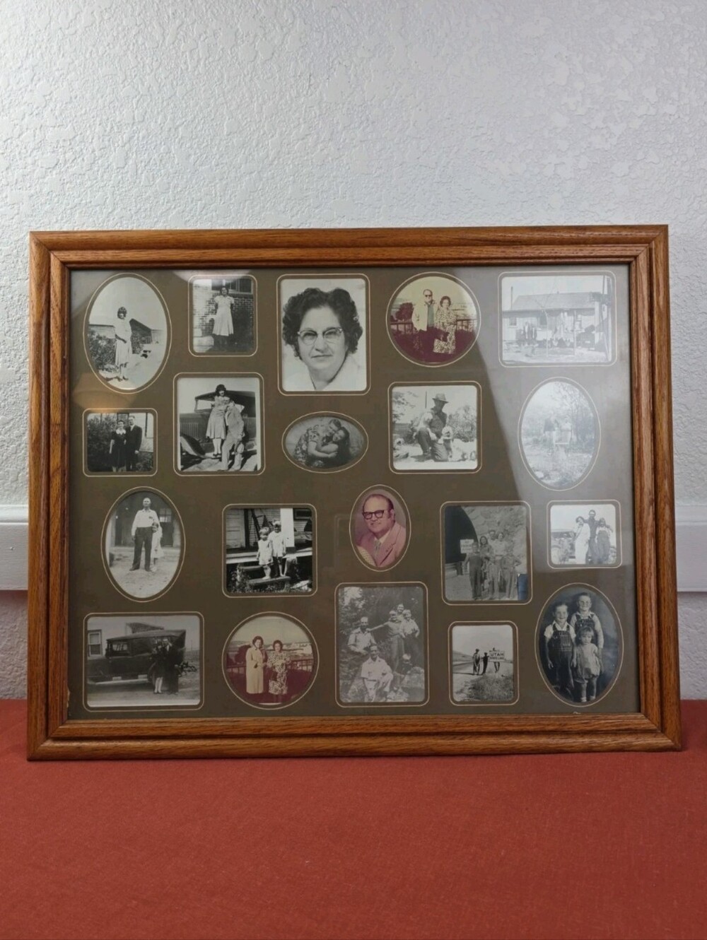 Vintage Frame Multi-picture Collage Old Black And White Photos